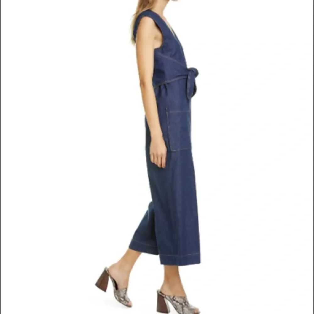 JOIE Wister Denim Jumpsuit - Picture 2 of 7